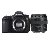 Canon 佳能 EOS 6D 全画幅 数码单反相机 黑色 EF 85mm F1.8 USM 定焦镜头 单镜头套机