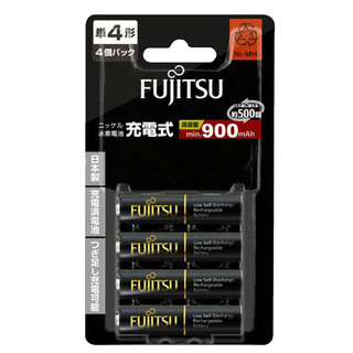 FUJITSU 富士通 HR-4UTHC(4B) 7号充电电池1.2V 900mAh 充电套装 4粒装