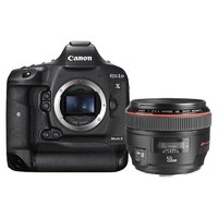 Canon 佳能 EOS-1D X Mark II 全画幅 数码单反相机 黑色 EF 50mm F1.2 USM 定焦镜头 单镜头套机