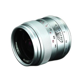 ZHONGYI OPTICAL 中一光学 35mm F2.0 广角定焦镜头 佳能EF卡口 银色 55mm