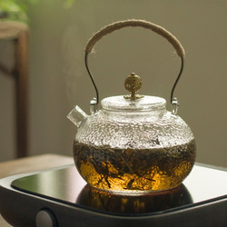 SUYI 素以 手工锤纹耐热玻璃茶壶