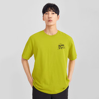 【山夏Tee】2021春夏 户外透气短袖T恤情侣款|7QRG XXL 1B0/黄绿色