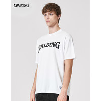 SPALDING 斯伯丁 LAS00TS001 男女款圆领LOGO短袖印花T恤