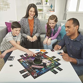 Hasbro 孩之宝 大富翁语音银行 电子家庭棋盘游戏,适合 8 岁及以上儿童