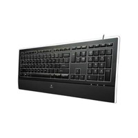 logitech 罗技 K800 2.4G无线薄膜键盘 黑色 单光