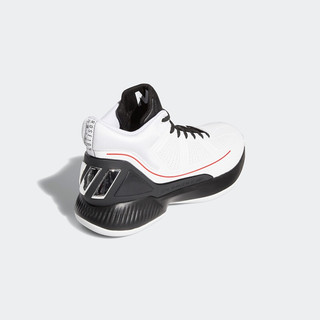 adidas 阿迪达斯 D Rose 10 男子篮球鞋 EH2369 黑白红 44.5