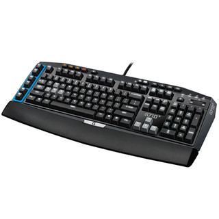 logitech 罗技 G710+ Blue 122键 有线机械键盘 黑色 Cherry青轴 单光