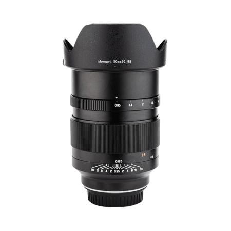 ZHONGYI OPTICAL 中一光学 50mm F0.95 标准定焦镜头 佳能EF卡口 82mm+高清 UV镜