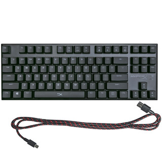 Kingston 金士顿 HX KB4BL1 US/WW 87键 有线机械键盘 黑色 Cherry红轴 单光