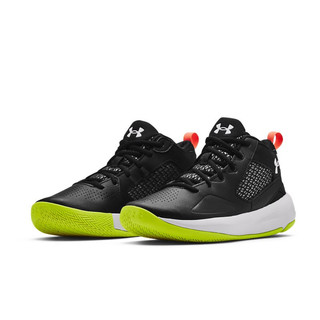 UNDER ARMOUR 安德玛 Lockdown 5 男子篮球鞋 3023949-002 黑绿 45