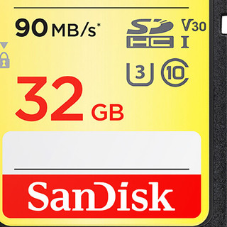 SanDisk 闪迪 Extreme 至尊极速系列 SD存储卡 32GB（UHS-I、V30、U3）
