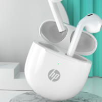 HP 惠普 半入耳式真无线动圈降噪蓝牙耳机 皓月白