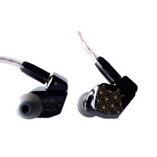 Final 系竹 入耳式挂耳式动圈有线耳机 黑色 3.5mm