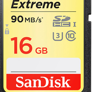 SanDisk 闪迪 Extreme 至尊极速系列 SD存储卡 16GB（UHS-I、V30、U3）