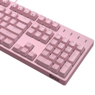 KZZI 珂芝 K104 104键 有线机械键盘 粉色 Cherry红轴 单光