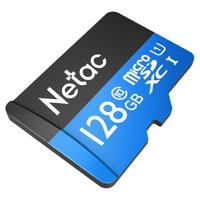 Netac 朗科 P500 microSD存储卡 128GB 海之蓝（UHS-I、U1）