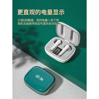 爱奇艺i71-iQD30Pro蓝牙耳机半入耳式 双耳真无线品牌超长续航待机听歌大电量小型小众t IQD30 陶瓷白【普通版】 套餐一