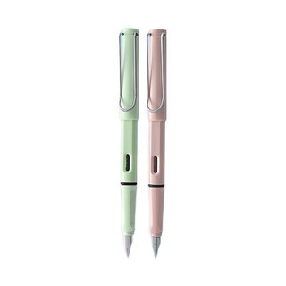 Jinhao 金豪 钢笔 619 马卡龙粉+马卡龙绿 EF尖 2支装