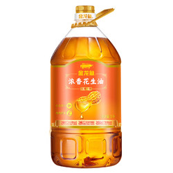 金龙鱼 花生油5L*2桶一级压榨官方旗舰店浓香食用油炒菜油批发团购