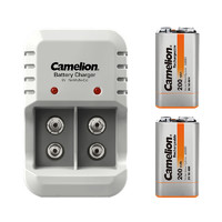 Camelion 飞狮 BC-1020B 充电电池 9V 200mAh 充电套装 2粒装