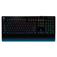 logitech 罗技 G213 Prodigy 104键 有线薄膜键盘 黑色 RGB
