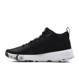 UNDER ARMOUR 安德玛 Lockdown 5 男子篮球鞋 3023949-003 黑白 45