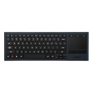 logitech 罗技 K830 84键 2.4G无线薄膜键盘 黑色 单光