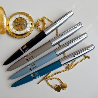 永生 601活塞式墨水钢笔铱金笔特细 12黑色铱金笔 0.38活塞版-有机顶珠