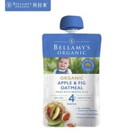 BELLAMY'S 贝拉米 Bellamy’s  燕麦无花果苹果泥 120g/袋