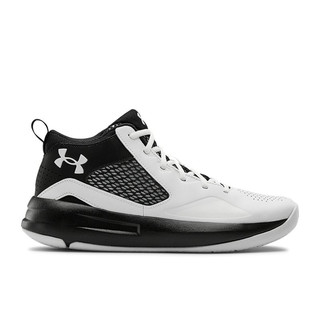 UNDER ARMOUR 安德玛 Lockdown 5 男子篮球鞋 3023949-100 白黑 44.5