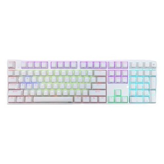 NIZ 宁芝 PLUM 108键 双模无线静电容键盘 35g 白灰色 RGB