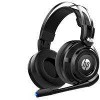 HP 惠普 H200 耳罩式头戴式有线耳机 黑色 3.5mm/USB口