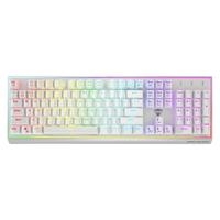 MACHENIKE 机械师 耀 K1-B2S 104键 有线机械键盘 白色 Men青轴 RGB