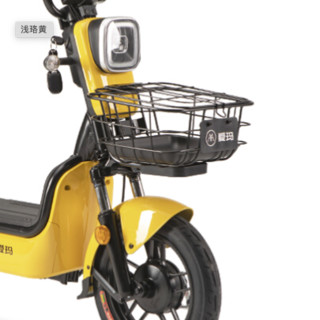 AIMA 爱玛 apple 电动自行车 TDT1075-2Z 48V20Ah锂电池 浅珞黄
