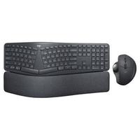 logitech 罗技 K860 无线薄膜键盘+MX ERGO 无线鼠标 无线键鼠套装 黑色