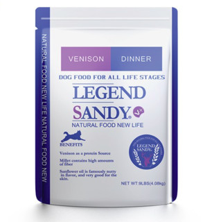 LEGEND SANDY 蓝氏 经典系列 鹿肉小米全犬全阶段狗粮 4.08kg