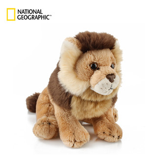 国家地理NG猫科动物系列 雄狮 15cm狮子仿真动物毛绒玩具公仔亲子送女友生日礼物
