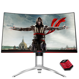 AOC 冠捷 AGON AG322QCX 31.5英寸 VA 曲面 FreeSync 显示器 (2560×1440、144Hz、85%NTSC)