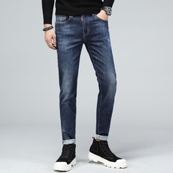 Lee Cooper LCELP727172-A03 男款直筒休闲水洗牛仔裤