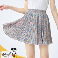 森马 Semir夏季新款ins时尚A字伞裙高腰显瘦宽松碎花女式半身裙女 S 红蓝花版D0368