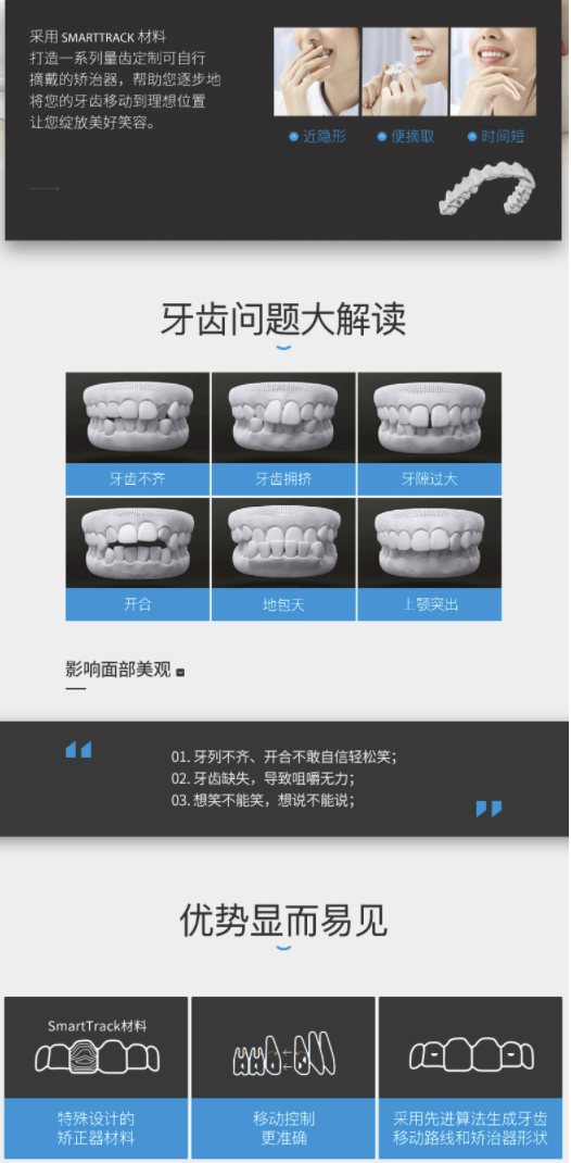 进口隐适美 隐形正畸矫正矫治器