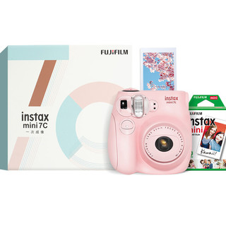 FUJIFILM 富士 INSTAX mini 7C 拍立得 (86x54mm) 樱粉色 精美礼盒