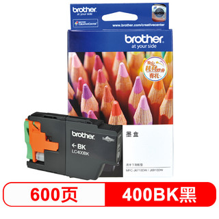 Brother 兄弟 LC400BK 黑色墨盒（适用：MFC-J430W、J825DW、J625DW、6710DW、6910DW）