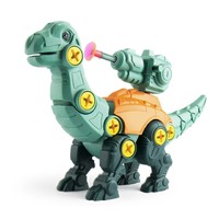 菲利捷 儿童益智拼装可发射恐龙玩具 3软弹