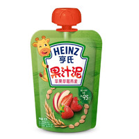 Heinz 亨氏 乐维滋系列 果泥 3段 苹果草莓燕麦味 120g