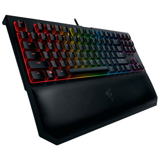 RAZER 雷蛇 黑寡妇蜘蛛 竞技幻彩版 V2 87键 有线机械键盘 黑色 雷蛇橙轴 RGB