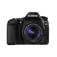 Canon 佳能 EOS 80D APS-C画幅 数码单反相机 黑色 EF-S 18-55mm F3.5 IS STM 变焦镜头 单镜头套机