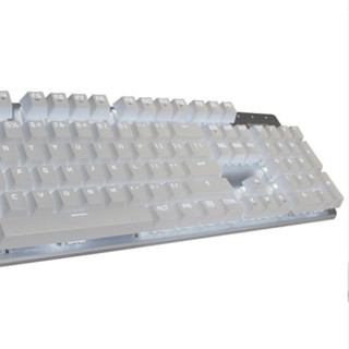 PHILIPS 飞利浦 SPK8801SQS 104键 有线机械键盘 白色 国产青轴 单光