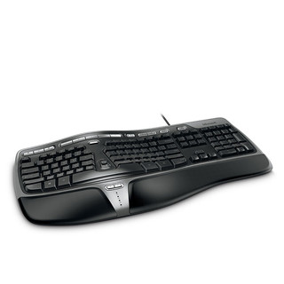 Microsoft 微软 KEYBRD 4000 有线薄膜键盘 黑色 无光