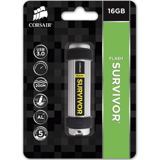 USCORSAIR 美商海盗船 生存者 USB 3.0 U盘 银色 128GB USB-A